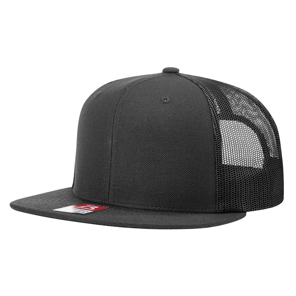 Richardson 511 Wool Blend Flat Bill Trucker — Custom Embroidered Hat